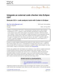 Integrate an external code checker into Eclipse CDT - IBM