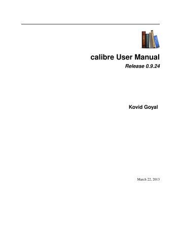 calibre user manual pdf download