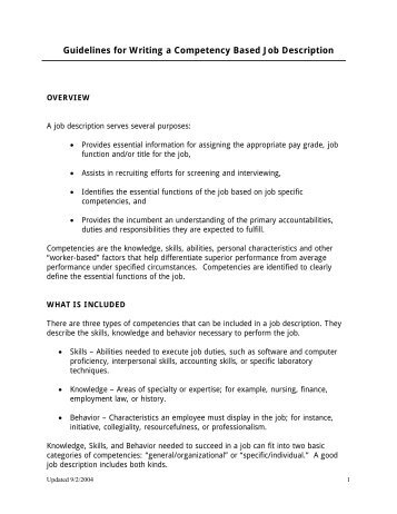resume sle guidelines guidelines for writing a competency 28 images sle resume sle guidelines guidelines for writing a competency 28 images sle