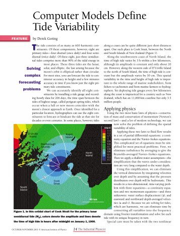 Computer Models Define Tide Variability - NIWA
