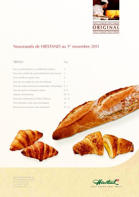 Booklet Herbst Neuheiten 2011_F - Hiestand