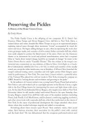 Preserving the Pickles - American Conservatory Theater