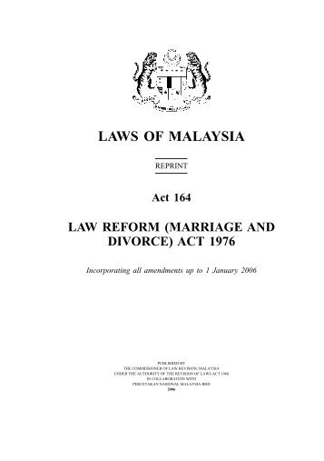 Law Reform (Marriage & Divorce) - Attorney General's Chambers