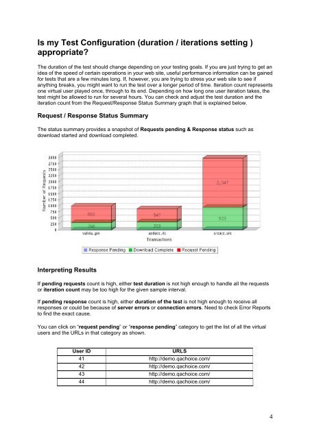 Performance Testing Report Analysis - ManageEngine