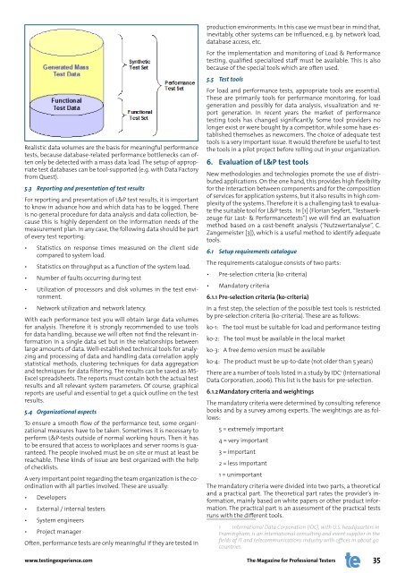 Agile Performance Testing - Testing Experience