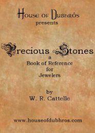 Precious Stones A Book of Reference for Jewelers - House of Dubhros