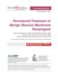 Periodontal Treatment of Benign Mucous Membrane Pemphigoid