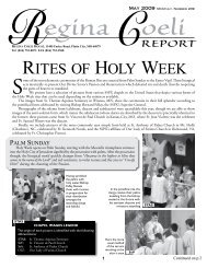 RITES OF HOLY WEEK - Society of St. Pius X