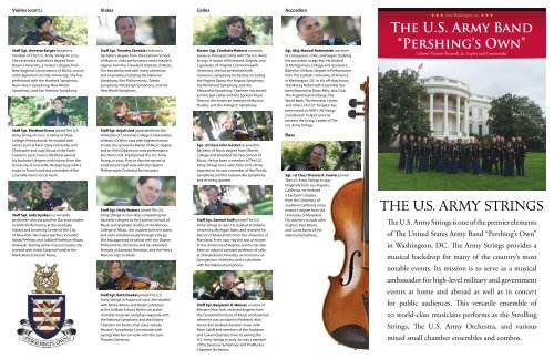 The U.S. Army Strings - The United States Army Band