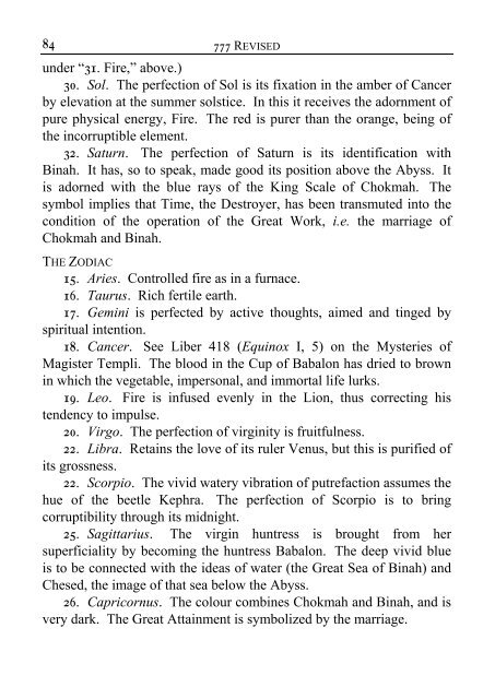 Liber 777 (revised) (pdf) - Holy Order of the Golden Dawn Canada