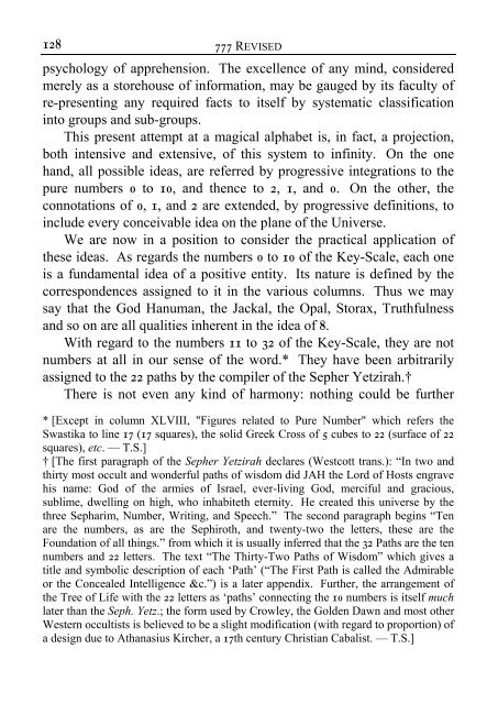 Liber 777 (revised) (pdf) - Holy Order of the Golden Dawn Canada