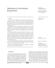 Membranes for Periodontal Regeneration