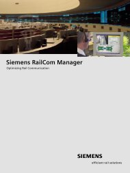 Siemens RailCom Manager Optimizing Rail Communication