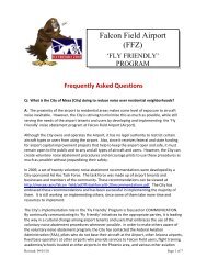 Falcon Field Airport (FFZ) - City of Mesa