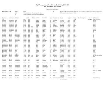 the passenger list of