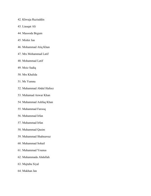 Bhoja Air B4-213 crash: Passenger list - NDMA