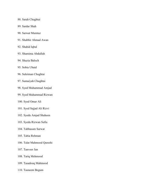 Bhoja Air B4-213 crash: Passenger list - NDMA