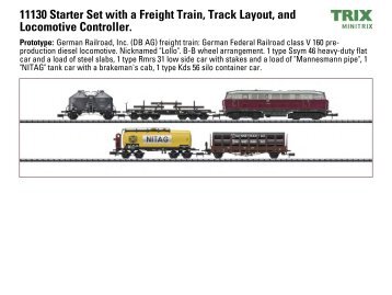 11130 Starter Set with a Freight Train, Track Layout, and Locomotive ...