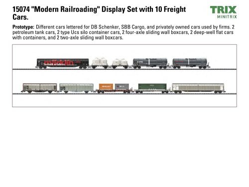 11130 Starter Set with a Freight Train, Track Layout, and Locomotive ...