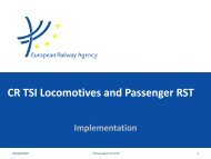 CR TSI Locomotives and Passenger RST - OTIF