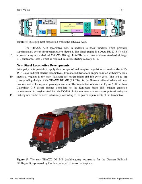 DUAL MODE AND NEW DIESEL LOCOMOTIVE DEVELOPMENTS