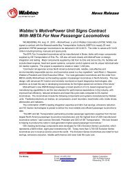 Wabtec's MotivePower Unit Signs Contract With MBTA For New ...