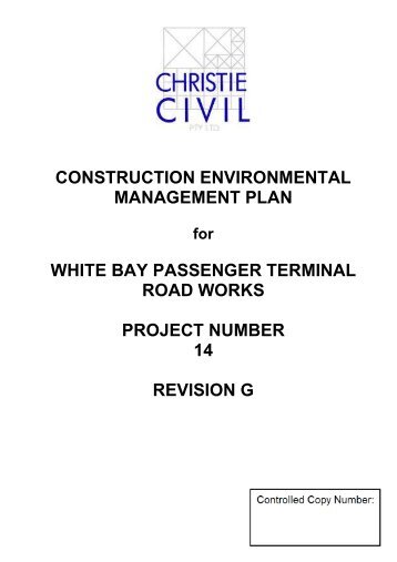 CONSTRUCTION ENVIRONMENTAL MANAGEMENT PLAN WHITE ...