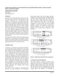 Injury Mechanisms To Mass Transit Bus Passengers - National ...