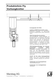 Produktelinie FLY - Marobag AG