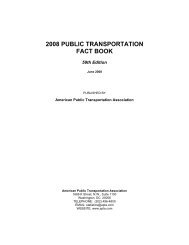 2008 PUBLIC TRANSPORTATION FACT BOOK - American Public ...