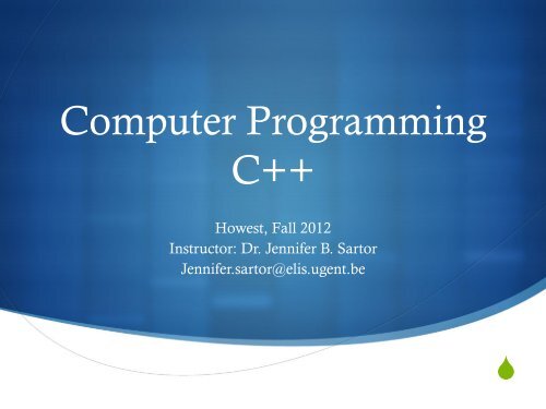 Arrays, parameter passing, pointers and dynamic allocation. - ELIS