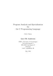 Program Analysis and Specialization for the C Programming ...