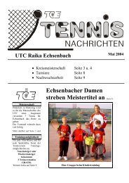 Mai 2004 - UTC RAIKA Echsenbach - Marktgemeinde Echsenbach