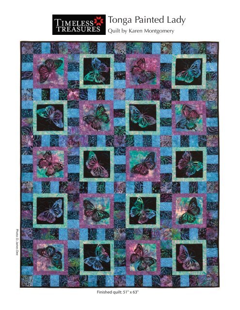 Tonga Painted Lady Quilt - Batiks Etcetera & Sew What Fabrics