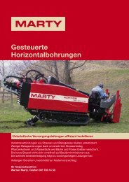 Gesteuerte Horizontalbohrungen - Werner Marty AG