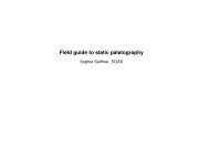 Field guide to static palatography