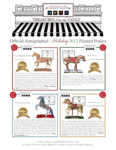 Holiday Gift Giving Guide 2012 - The Trail of Painted Ponies