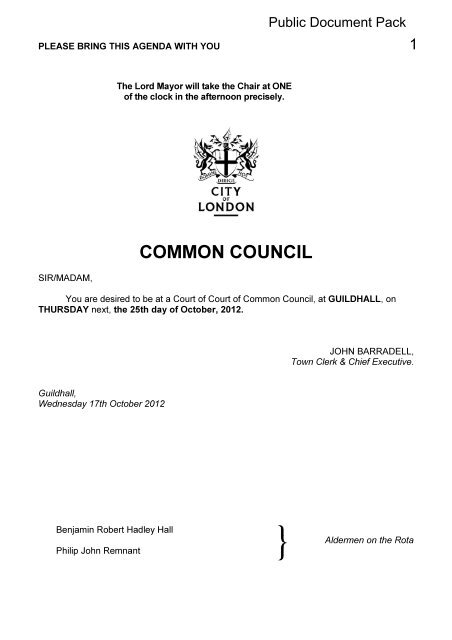 Agenda Reports Pack Pdf 3 Mb Committees And Papers The City