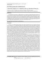 Hytochemical Composition of Caladium Species - aensi