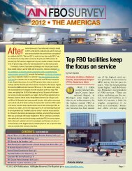 2012 FBO Survey - Aviation International News