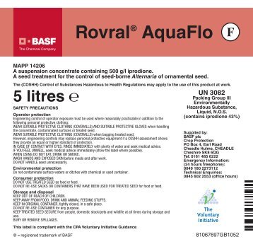 Rovral® AquaFlo - agriCentre UK - BASF