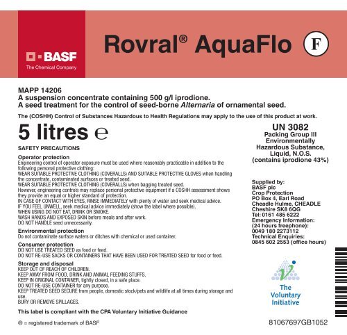 Rovral® AquaFlo - agriCentre UK - BASF