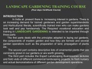 LANDSCAPE GARDENING TRAINING COURSE - KVK Baramati
