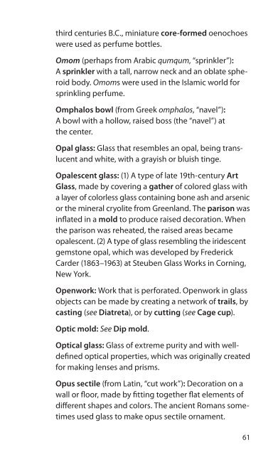 Glass: A Pocket Dictionary Of Terms Commonly Used - Corning ...