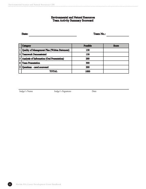 CDE Handbook - Florida FFA Association