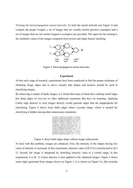 TOWARDS CLASSIFYING CLASSICAL BATIK IMAGES - Unpar