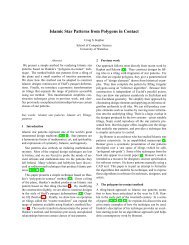 Islamic Star Patterns from Polygons in Contact - CGL - University of ...