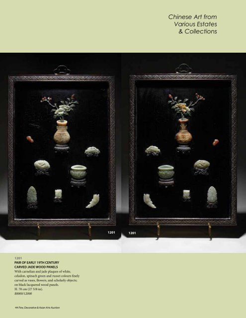 Fine, Decorative & Asian Arts Auction - A. H. Wilkens Auctions ...