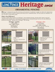 Ornamental fencing - Long® Fence