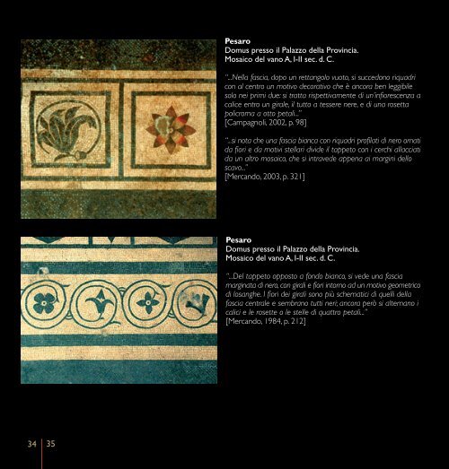 Ornamental botanicals and rosette motifs 32 33 - Provincia di ...